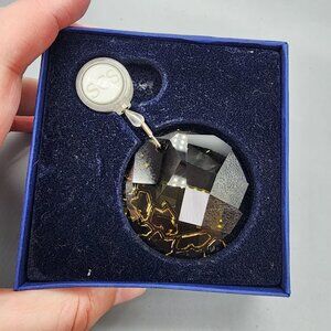 Swarovski SCS Faceted Crystal Ornament Earth Globe Limited Edition Boxed